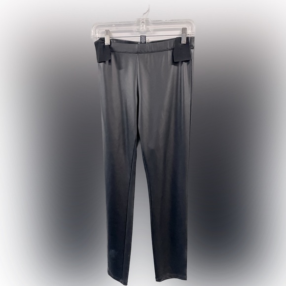Fun Faux leather ankle length pant. Pull on. - Picture 1 of 7